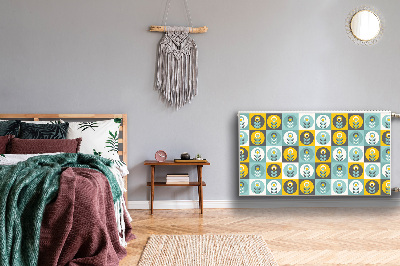 Heizkörperverkleidung magnet Blumenmuster