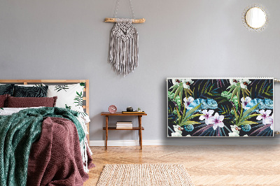 Dekorative Heizkörperabdeckung Blaues chamäleon