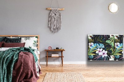 Dekorative Heizkörperabdeckung Blaues chamäleon