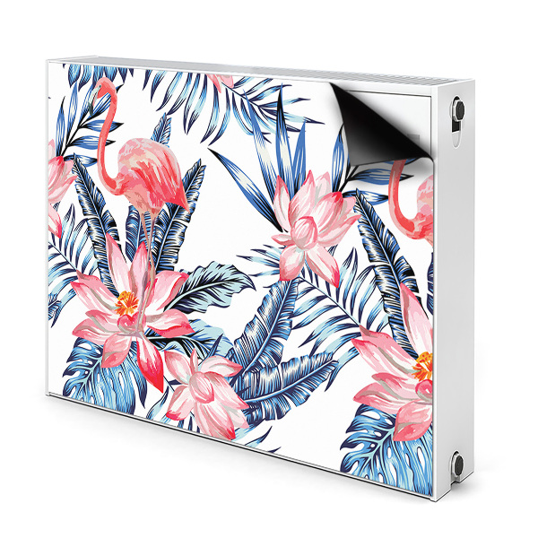 Dekorative Heizkörperabdeckung Lackiertes flamingo