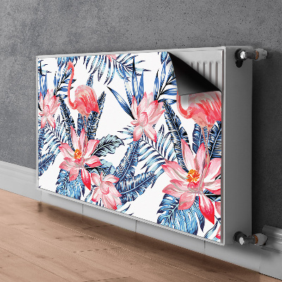 Dekorative Heizkörperabdeckung Lackiertes flamingo