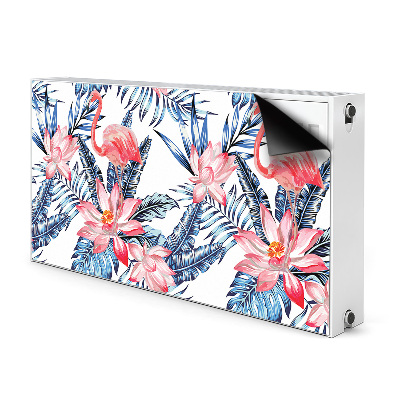 Dekorative Heizkörperabdeckung Lackiertes flamingo