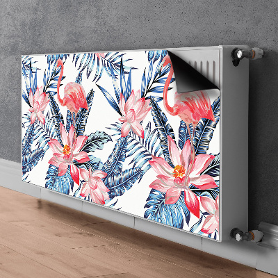 Dekorative Heizkörperabdeckung Lackiertes flamingo