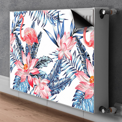 Dekorative Heizkörperabdeckung Lackiertes flamingo