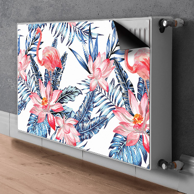 Dekorative Heizkörperabdeckung Lackiertes flamingo