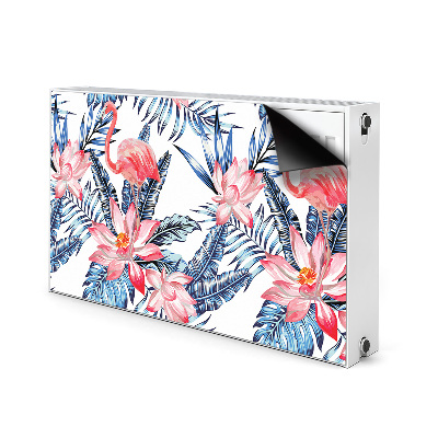 Dekorative Heizkörperabdeckung Lackiertes flamingo