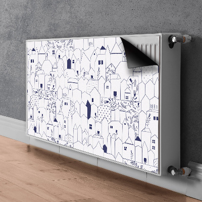 Magnet Heizkörperverkleidung Zeichnen der stadt
