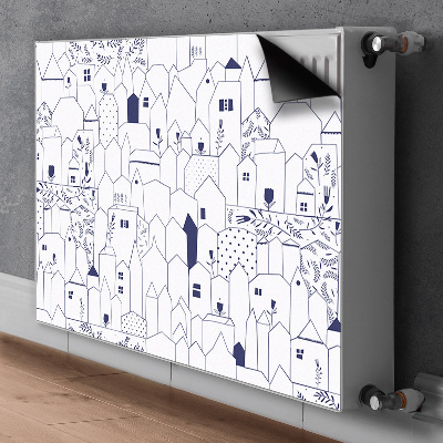 Magnet Heizkörperverkleidung Zeichnen der stadt