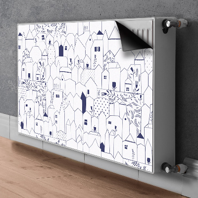 Magnet Heizkörperverkleidung Zeichnen der stadt