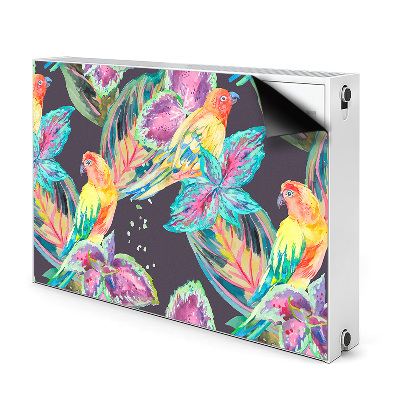 Magnet Heizkörperverkleidung Farbenfrohe papageien
