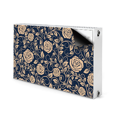 Magnet Heizkörperverkleidung Vintage goldene rosen