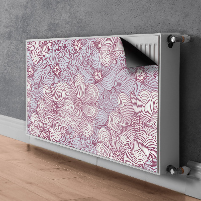 Heizkörperverkleidung magnet Doodle blumen