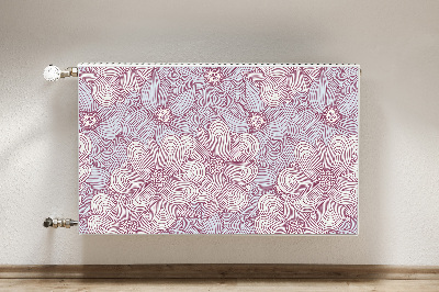 Heizkörperverkleidung magnet Doodle blumen