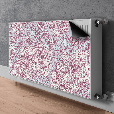Heizkörperverkleidung magnet Doodle blumen