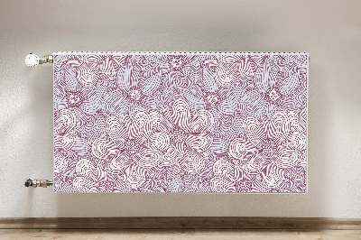 Heizkörperverkleidung magnet Doodle blumen