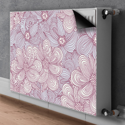 Heizkörperverkleidung magnet Doodle blumen
