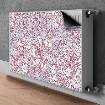 Heizkörperverkleidung magnet Doodle blumen