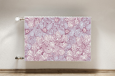 Heizkörperverkleidung magnet Doodle blumen