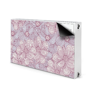 Heizkörperverkleidung magnet Doodle blumen