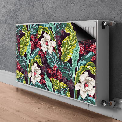 Dekorative Heizkörperabdeckung Blumen
