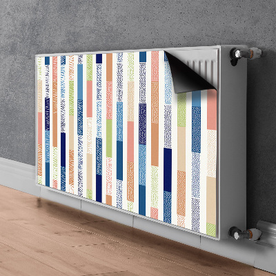 Heizkörperverkleidung magnet Farbenfrohe streifen