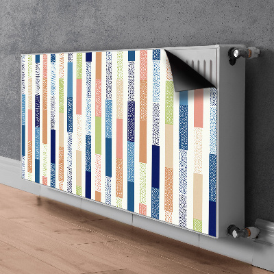 Heizkörperverkleidung magnet Farbenfrohe streifen