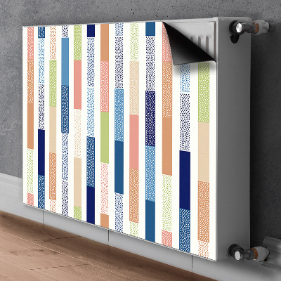 Heizkörperverkleidung magnet Farbenfrohe streifen