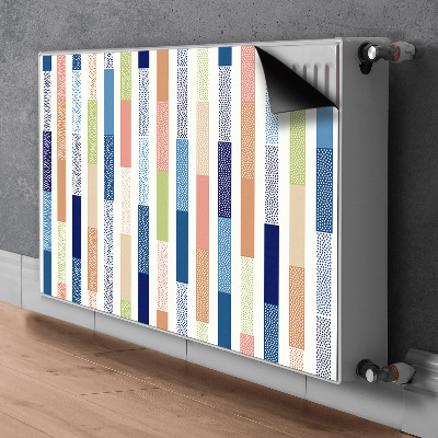 Heizkörperverkleidung magnet Farbenfrohe streifen