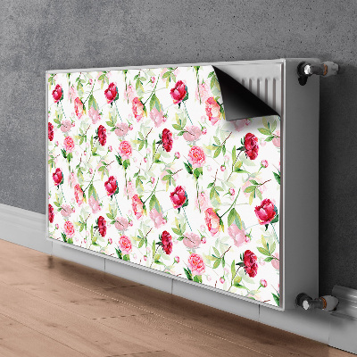Magnet Heizkörperverkleidung Rote blumen