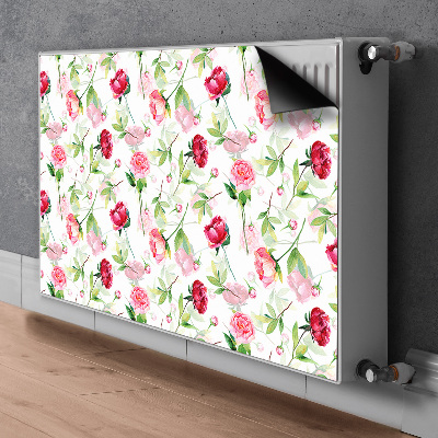 Magnet Heizkörperverkleidung Rote blumen