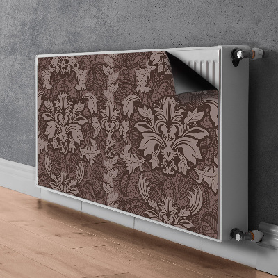 Heizkörperverkleidung magnetisch Damast im musterstil