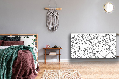 Heizkörperverkleidung magnet Pfingstrosenblumen