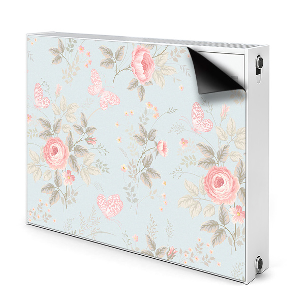 Magnet Heizkörperverkleidung Rosen und schmetterlinge
