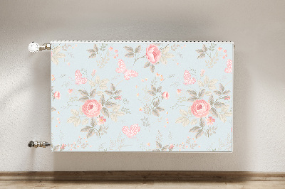 Magnet Heizkörperverkleidung Rosen und schmetterlinge