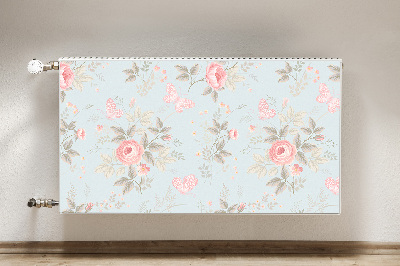 Magnet Heizkörperverkleidung Rosen und schmetterlinge