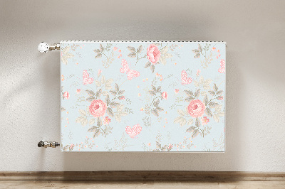 Magnet Heizkörperverkleidung Rosen und schmetterlinge