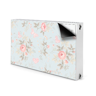Magnet Heizkörperverkleidung Rosen und schmetterlinge