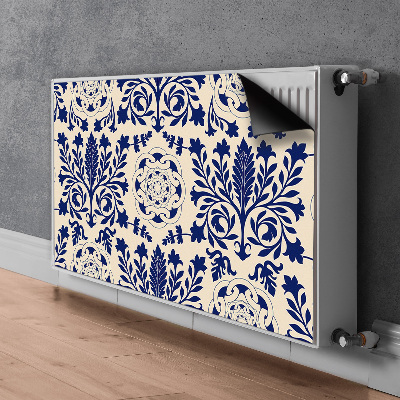 Dekorative Heizkörperabdeckung Blaues muster