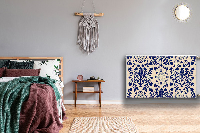 Dekorative Heizkörperabdeckung Blaues muster