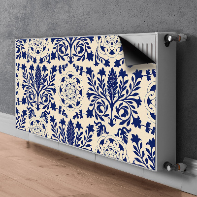 Dekorative Heizkörperabdeckung Blaues muster