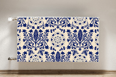 Dekorative Heizkörperabdeckung Blaues muster