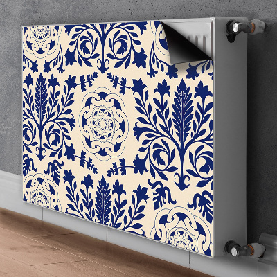Dekorative Heizkörperabdeckung Blaues muster
