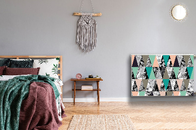 Magnet Heizkörperverkleidung Tropischer patchwork