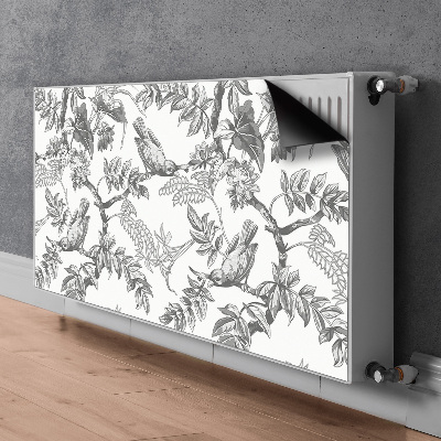 Magnet Heizkörperverkleidung Graue vögel