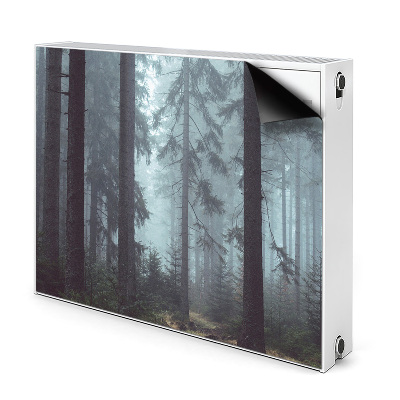 Dekorative Heizkörperabdeckung Nebelwald