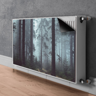 Dekorative Heizkörperabdeckung Nebelwald