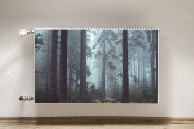 Dekorative Heizkörperabdeckung Nebelwald