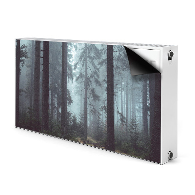 Dekorative Heizkörperabdeckung Nebelwald