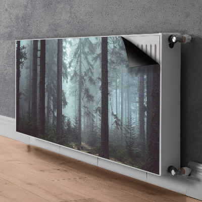 Dekorative Heizkörperabdeckung Nebelwald