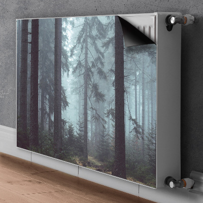 Dekorative Heizkörperabdeckung Nebelwald